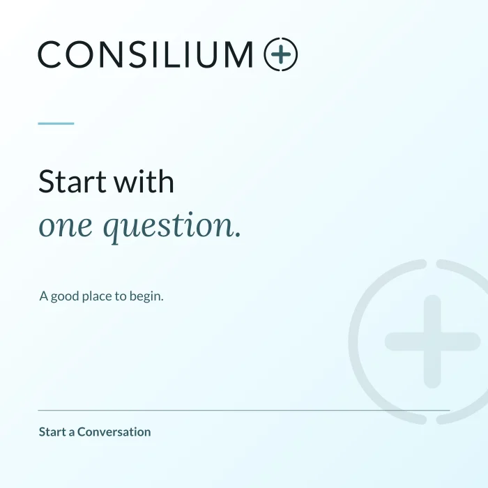 Start with one question. graphic